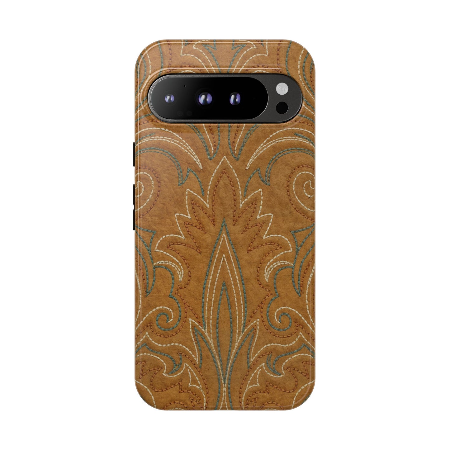 Boot Stitch Tan Tough Case
