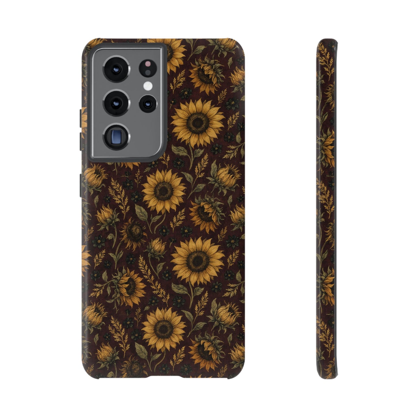Burgundy Sunflowers Tough Case