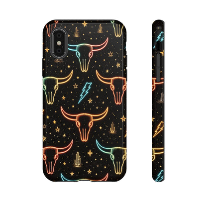 Neon Longhorns Tough Case