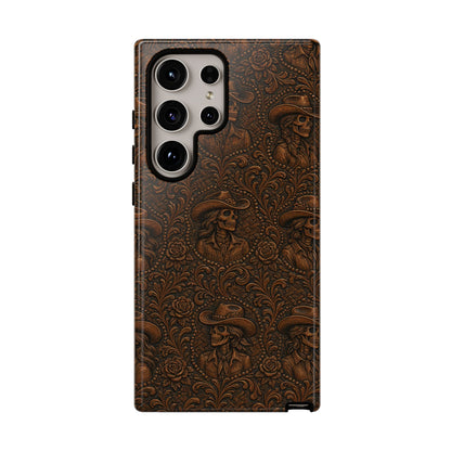 Tooled Skeleton Cowgirl Tough Case
