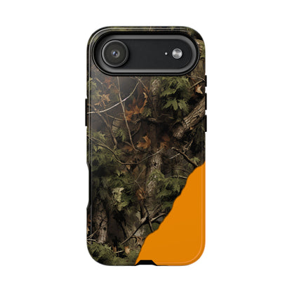 Torn Camo Orange Tough Case