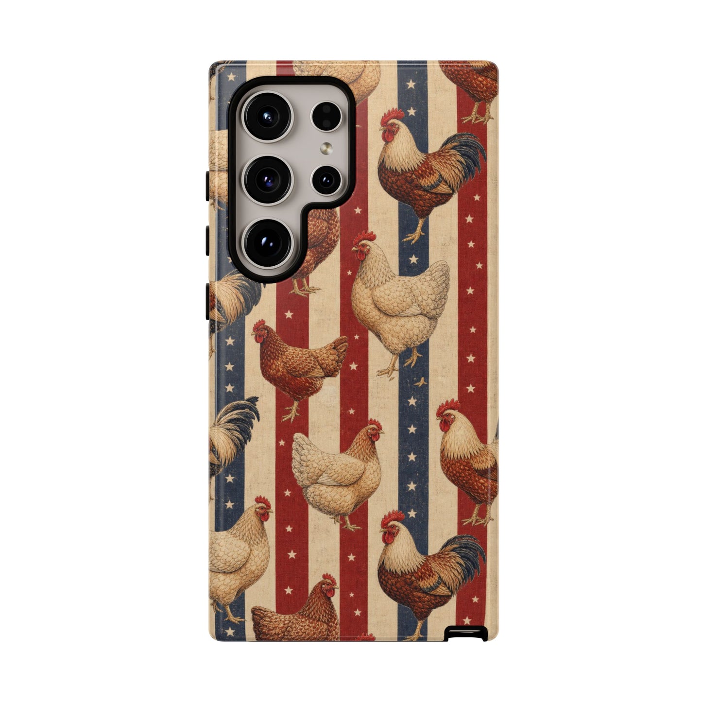 Chickens and Stripes Tough Case