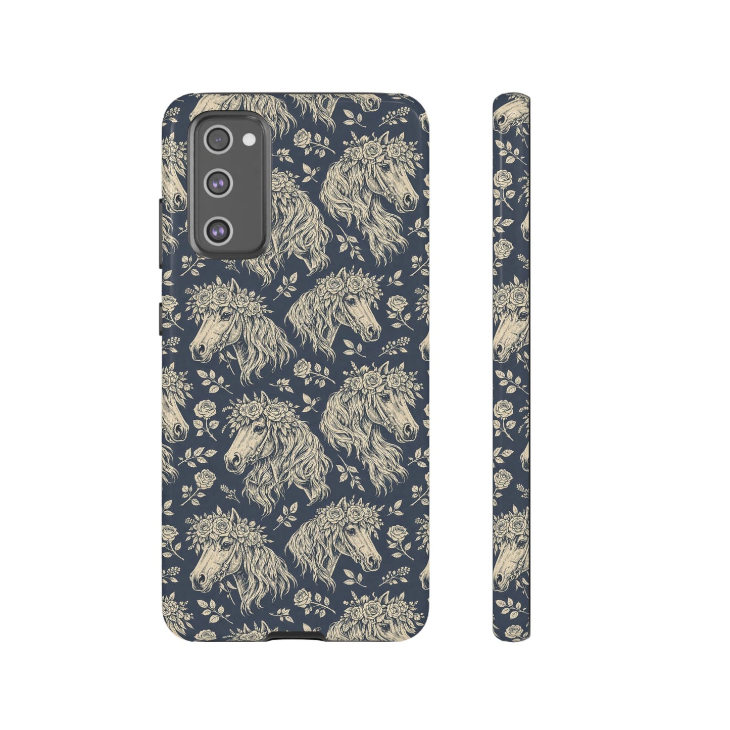 Floral Horses Tough Case