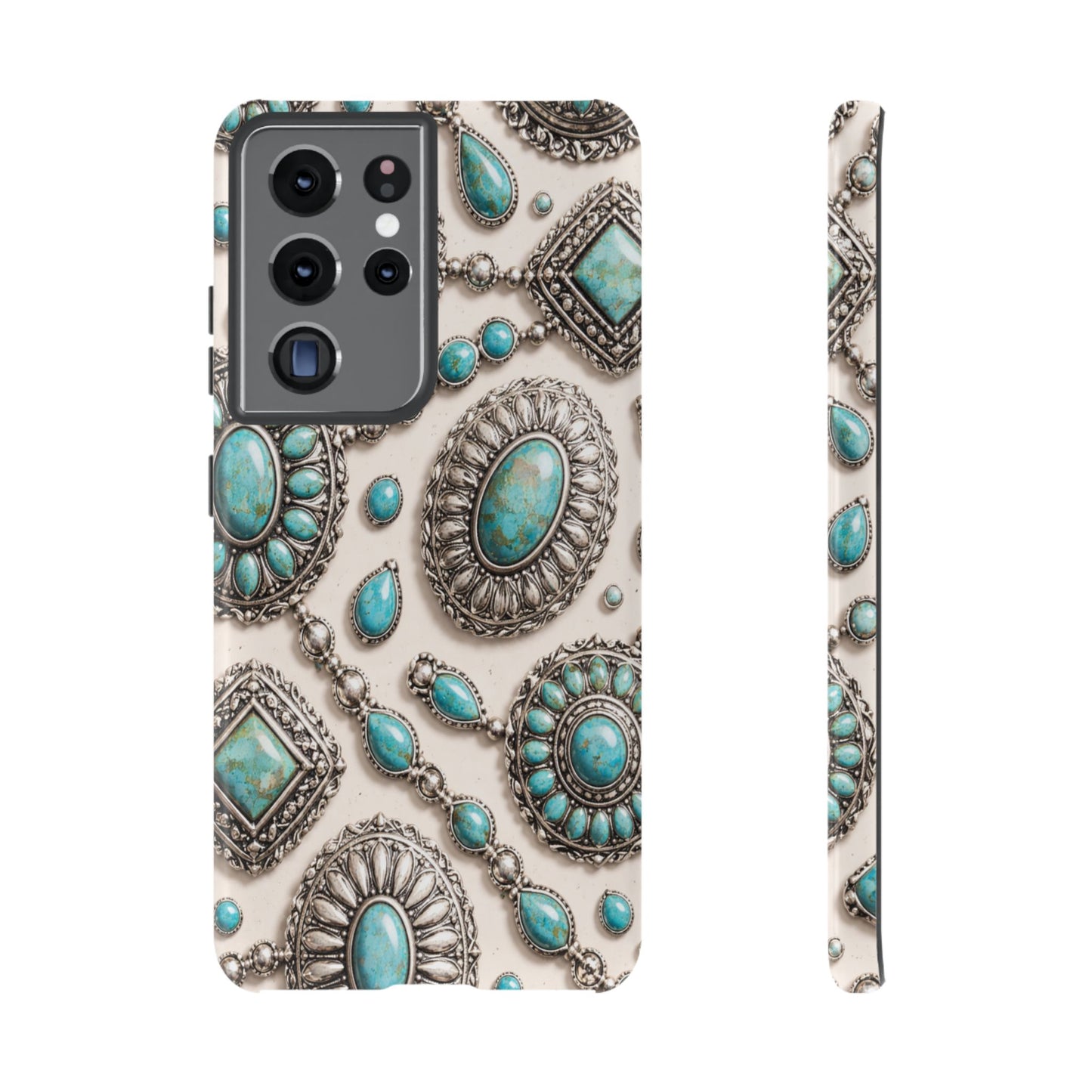 Turquoise Silver Concho Tough Case
