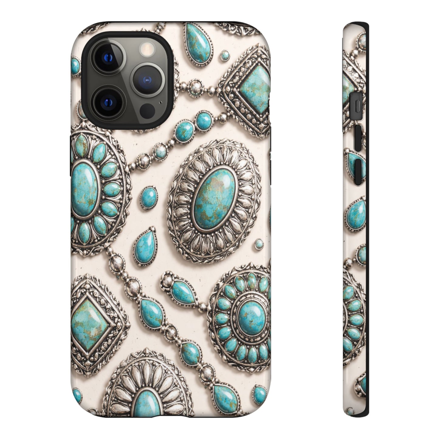 Turquoise Silver Concho Tough Case
