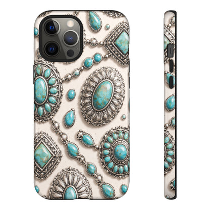 Turquoise Silver Concho Tough Case