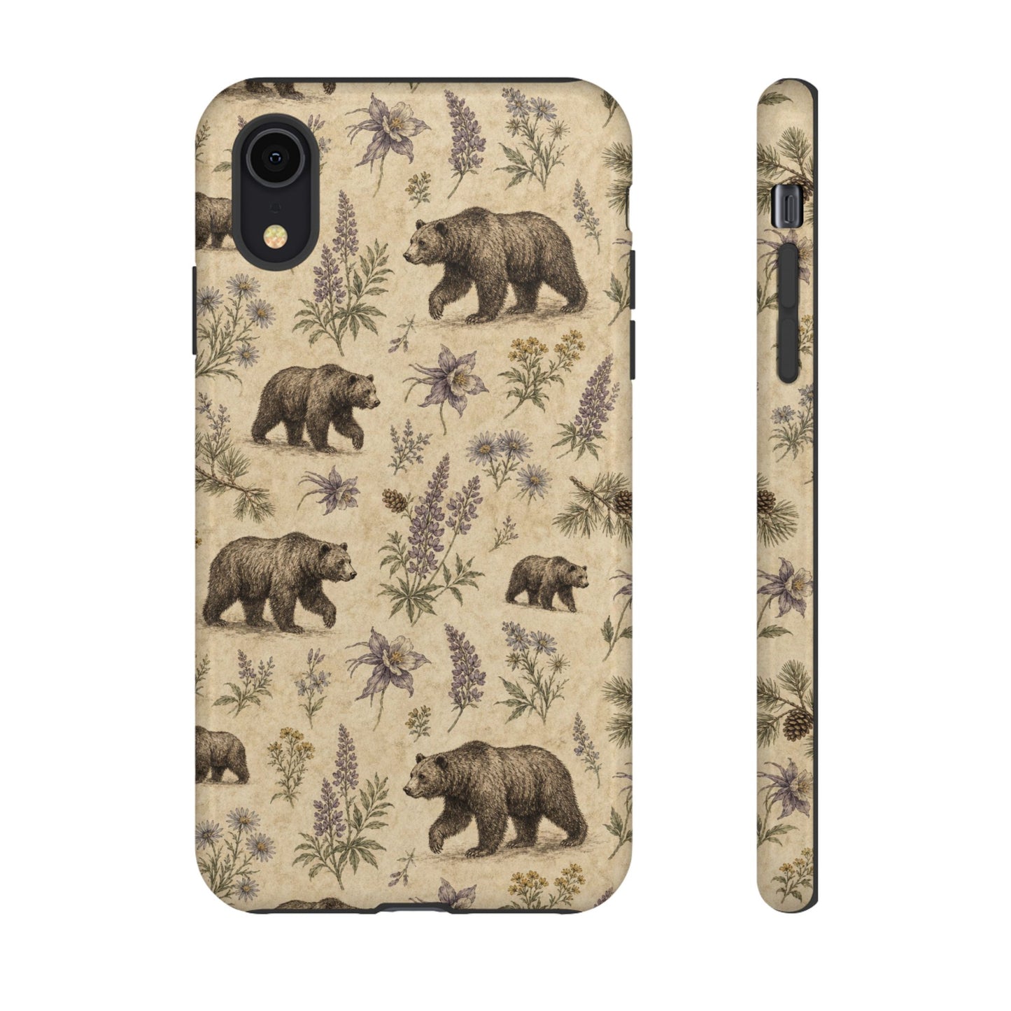 Floral Bear Tough Case
