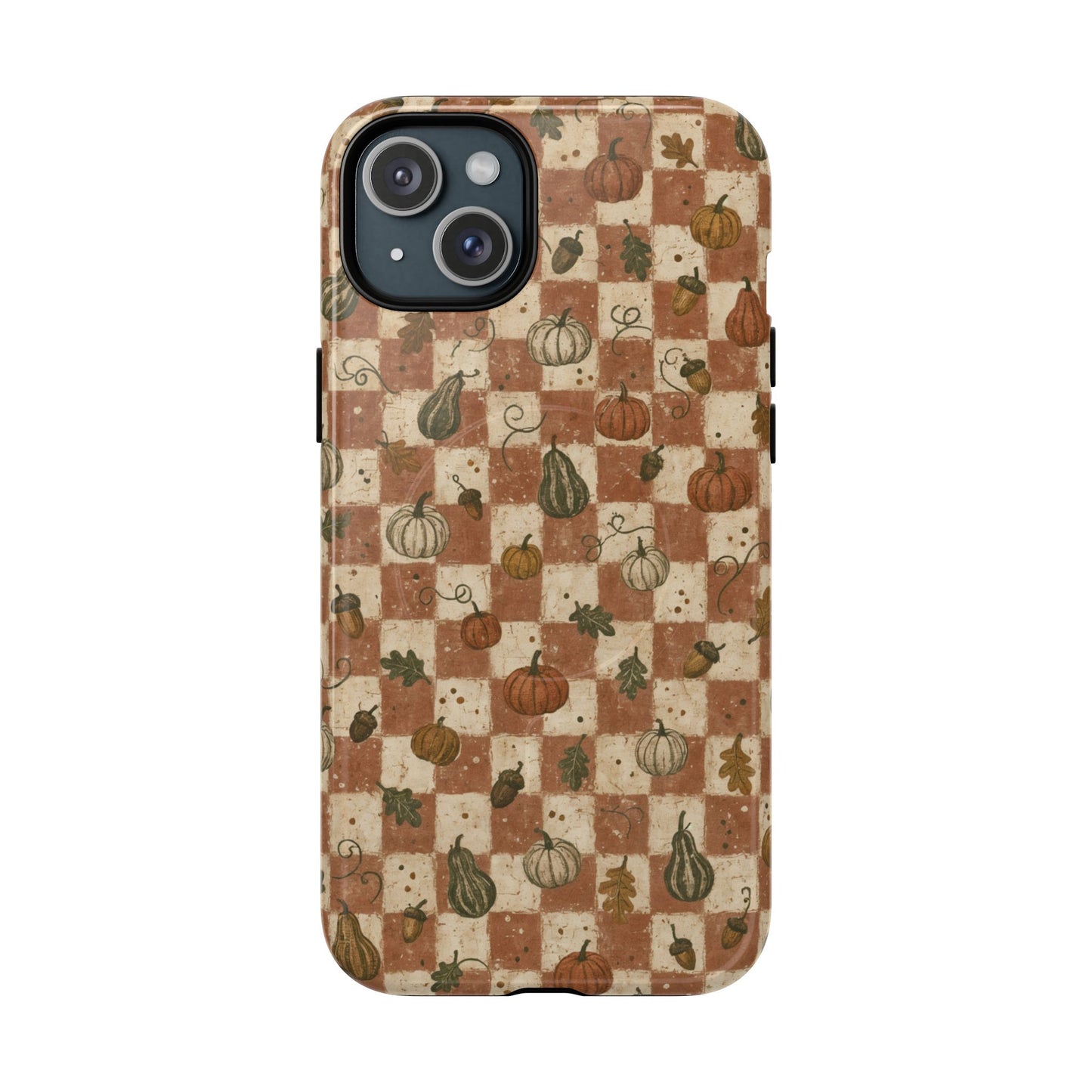 Pumpkin Checker Magnetic Case