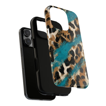 Turquoise Leopard Tough Case