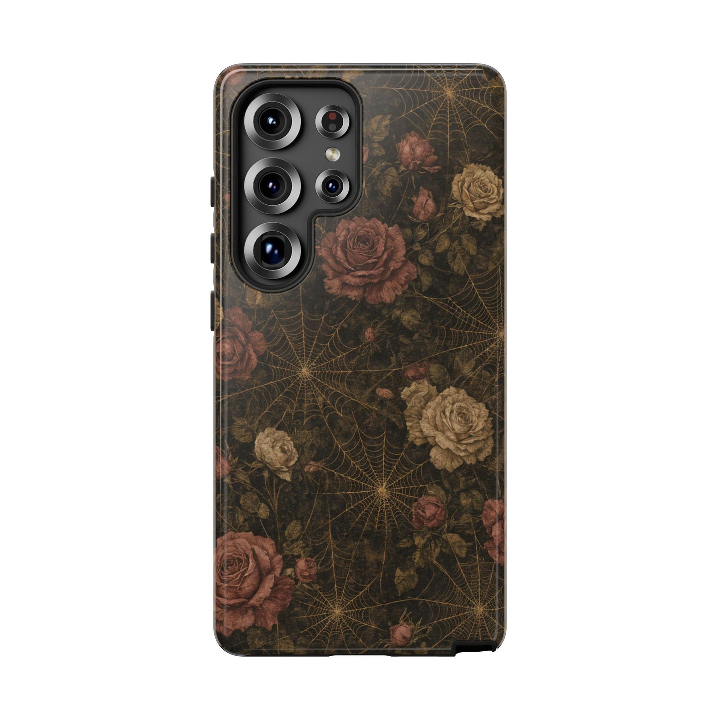 Spiderweb Rose Tough Case