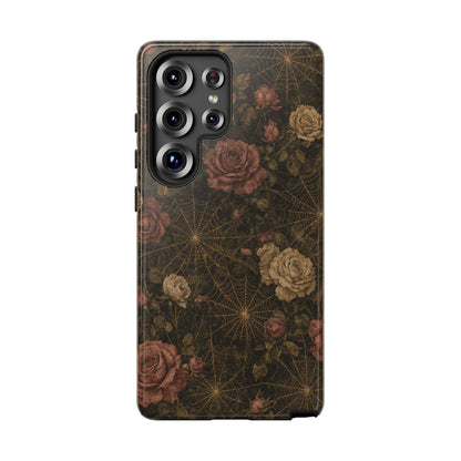 Spiderweb Rose Tough Case