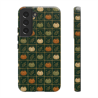 Green Pumpkin Check Tough Case