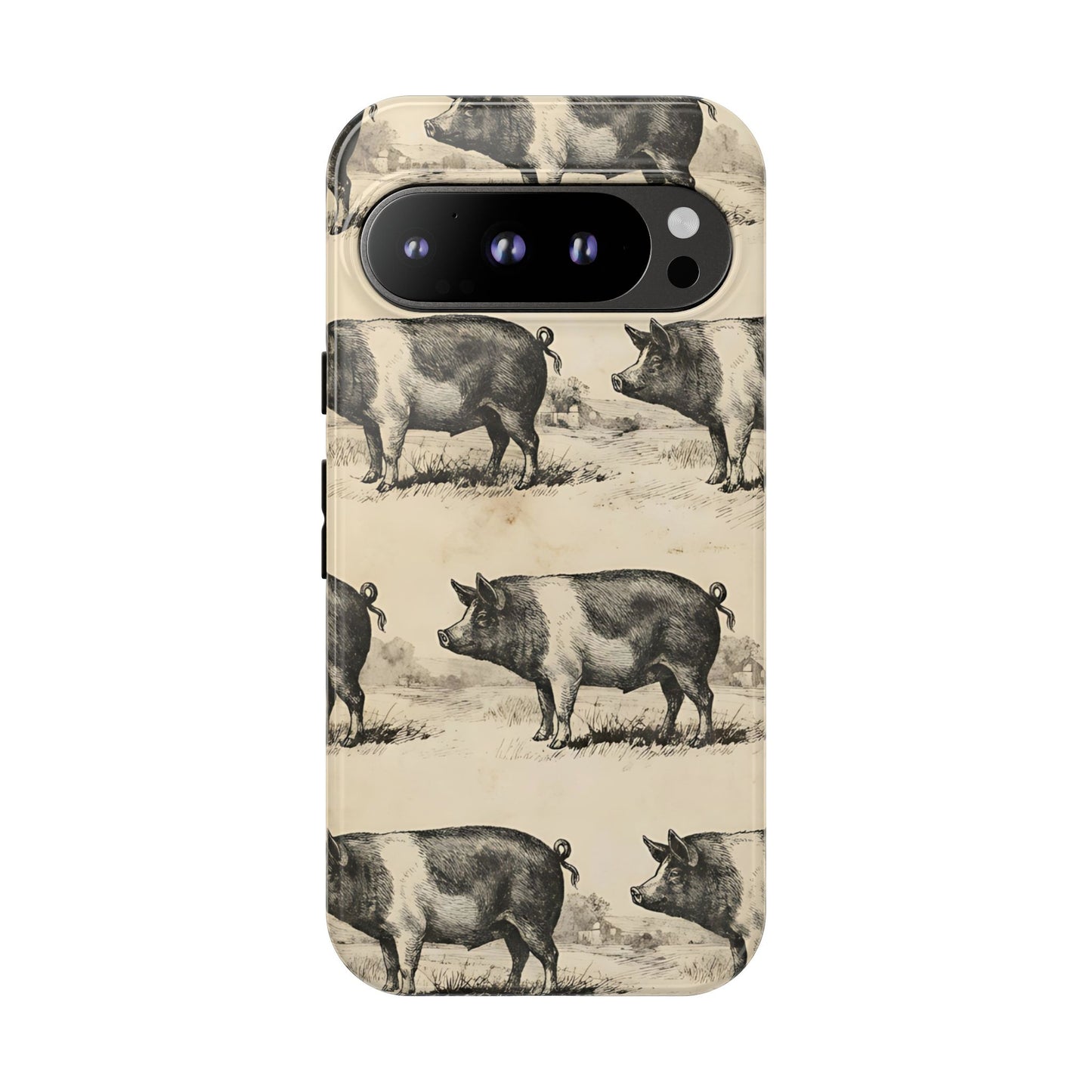 Vintage Pigs Tough Case