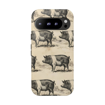 Vintage Pigs Tough Case