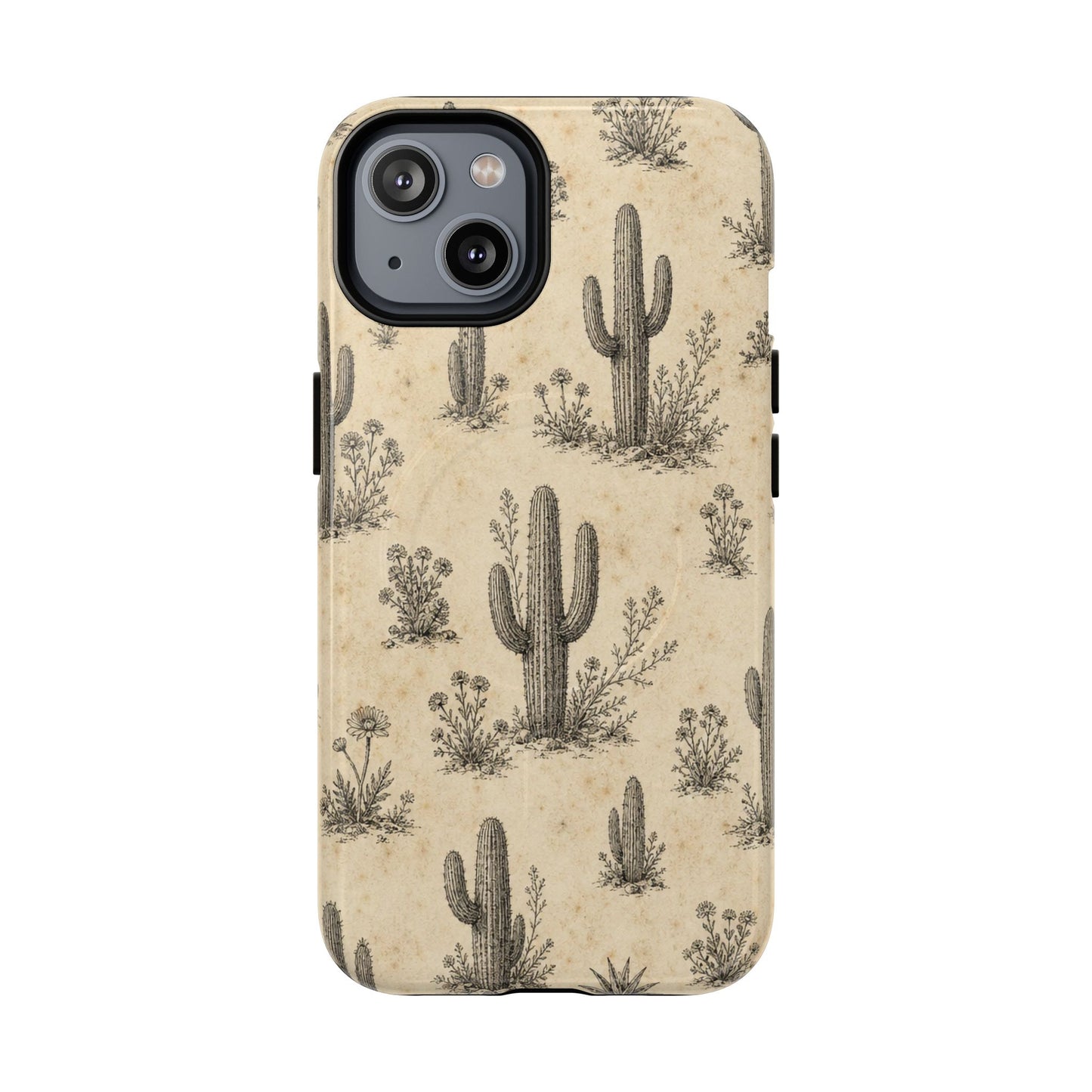Cactus Sketch Magnetic Case