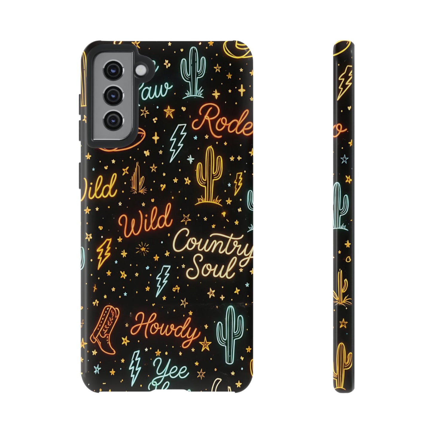 Neon Western Script Tough Case