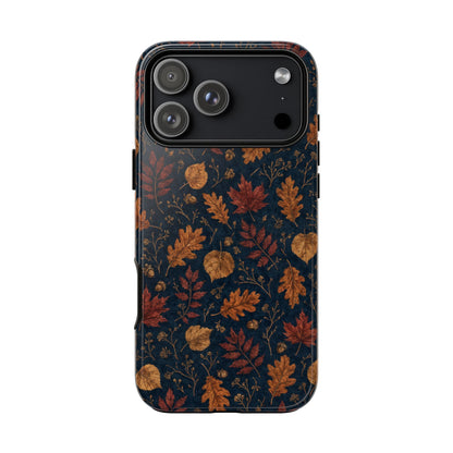 Navy Oak Leaf Tough Case