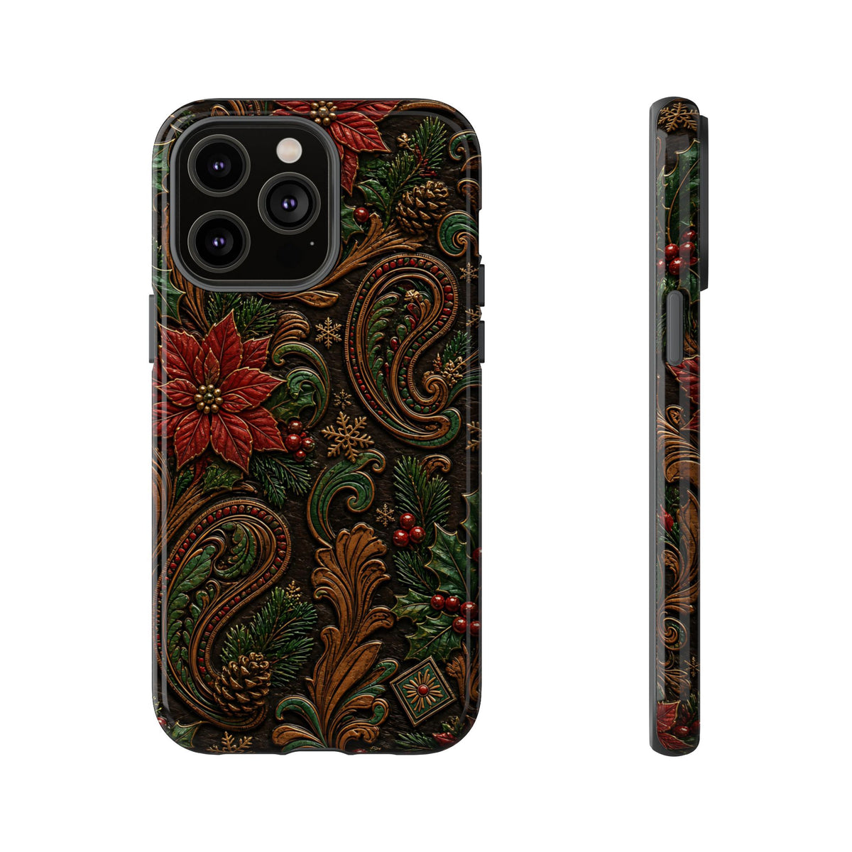 Carved Christmas Paisley Tough Case