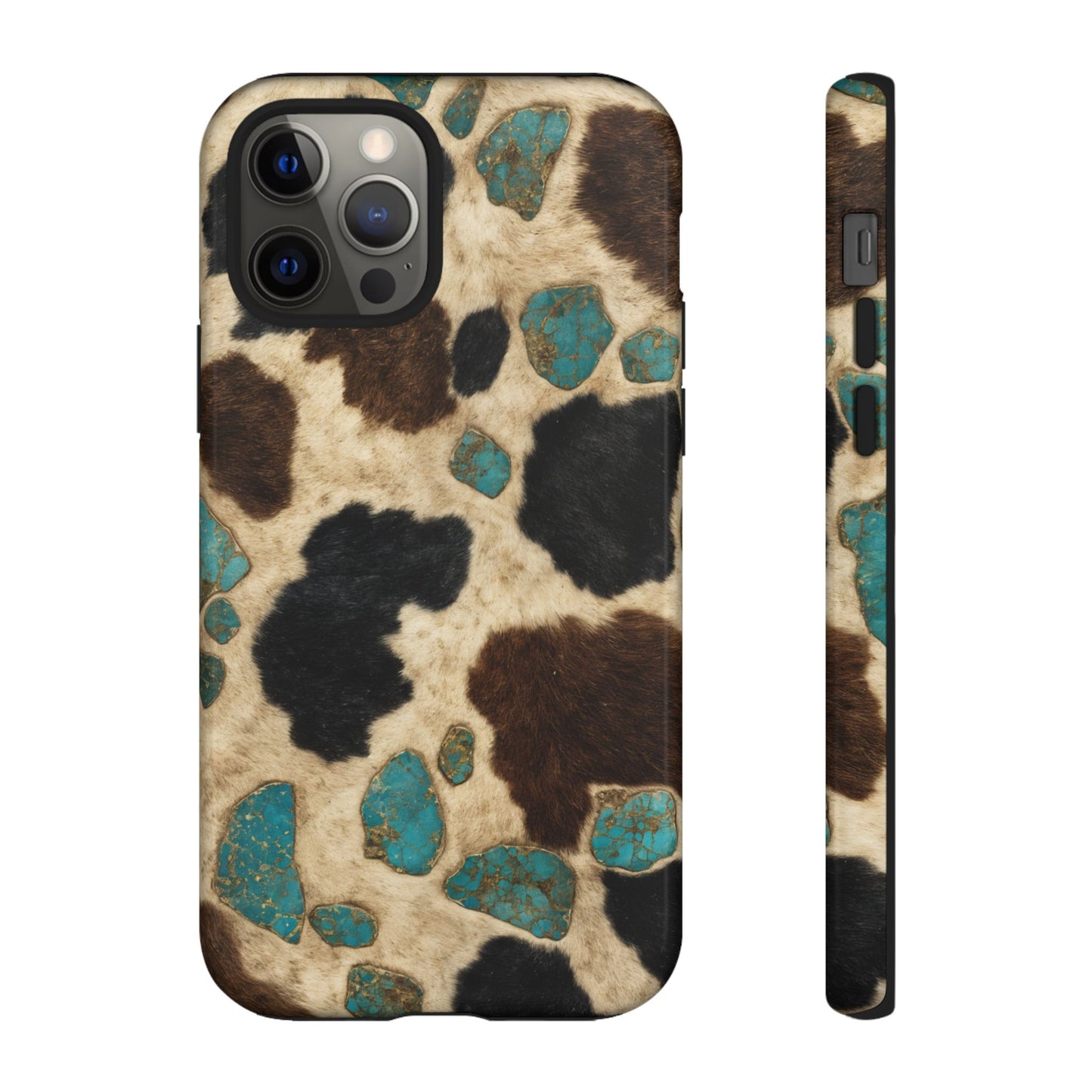 Turquoise Cowhide Tough Case