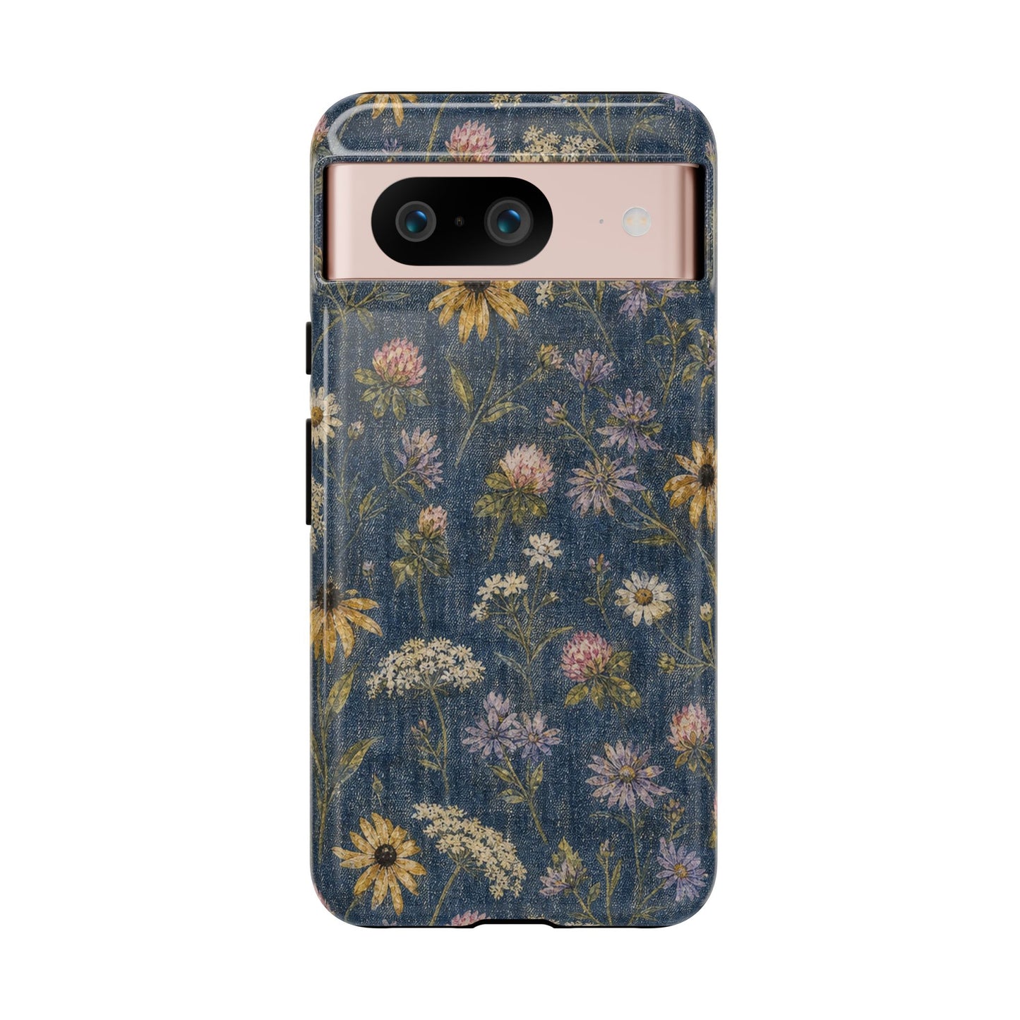 Denim Florals Tough Case