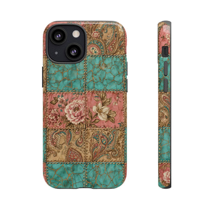 Turquoise Paisley Tough Case