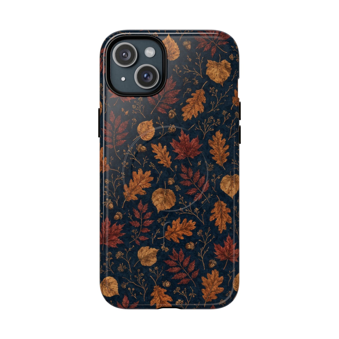 Navy Oak Leaf Magnetic Case