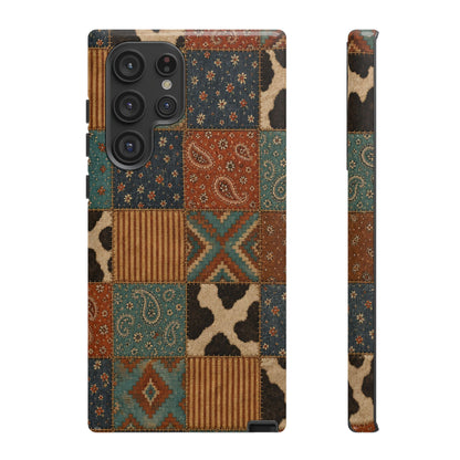 Turquoise Patchwork Tough Case