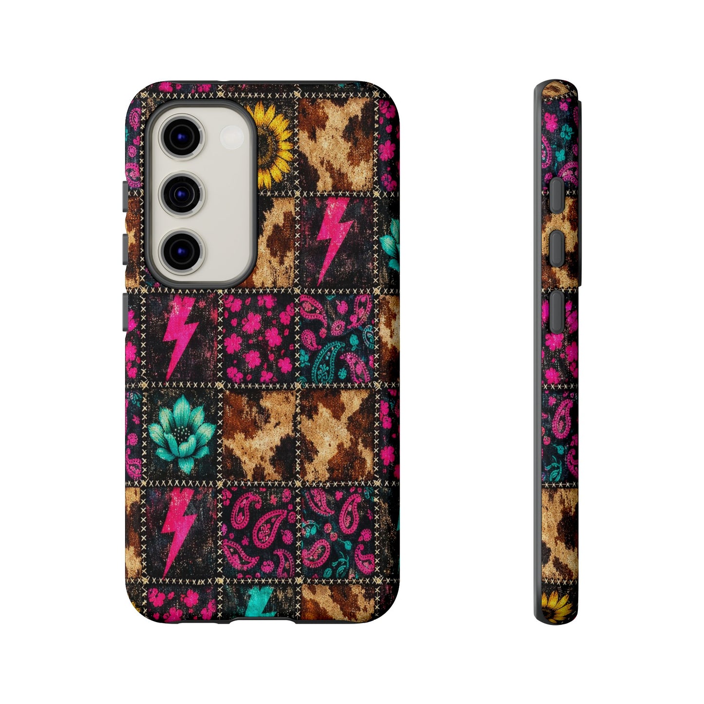 Neon Patchwork Tough Case