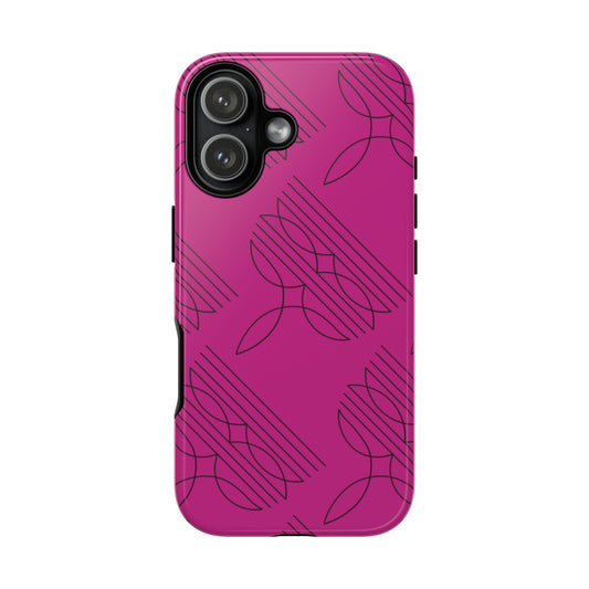 Boot Stitch Pattern Tough Phone Case-Pink