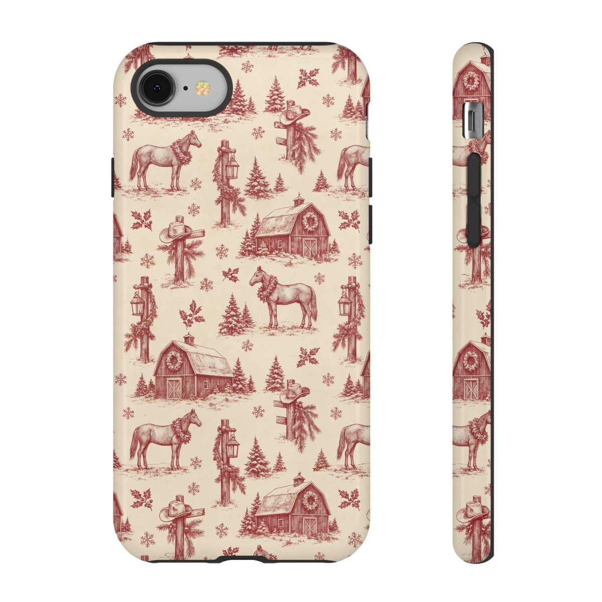 Christmas Toile Tough Case