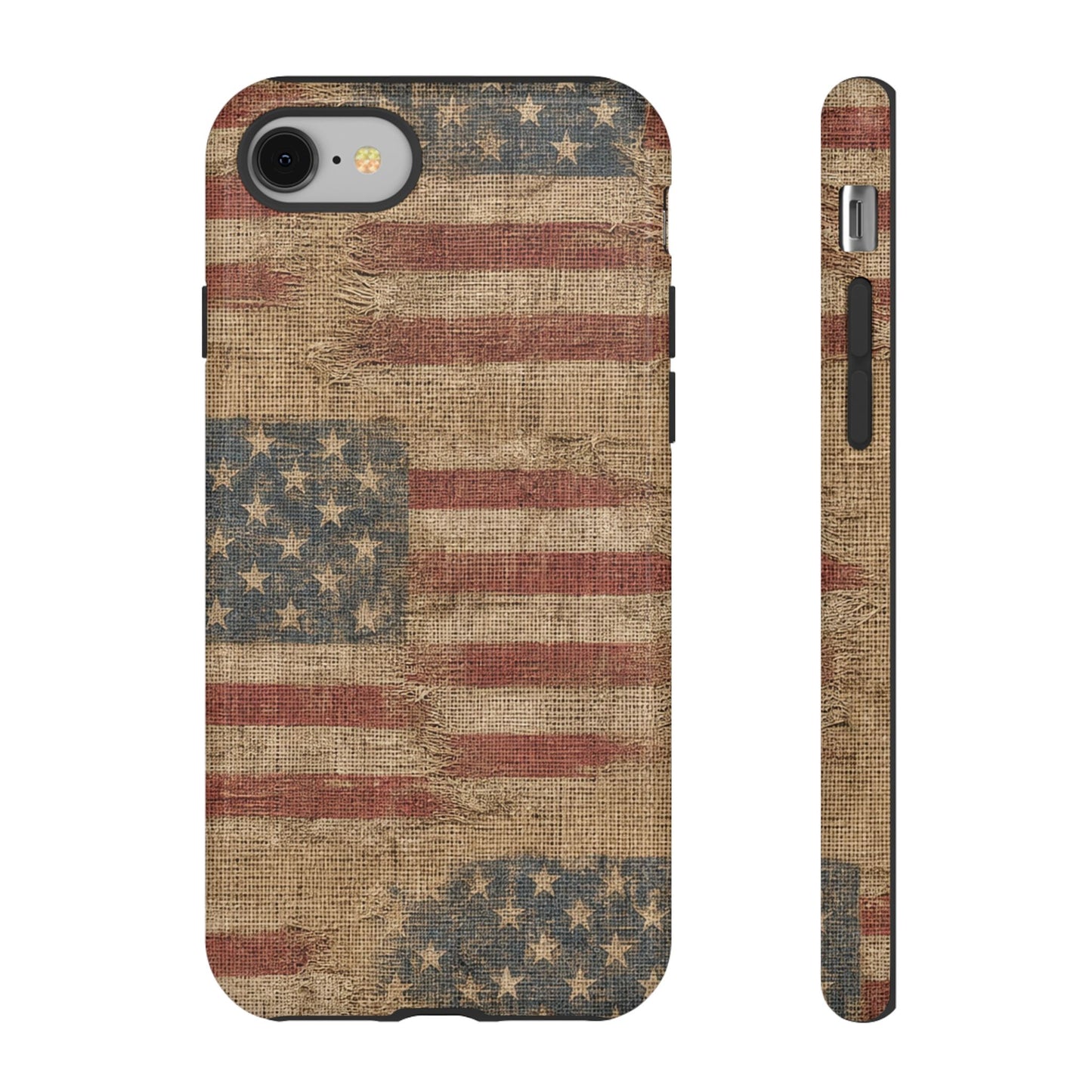 Burlap Flag Tough Case