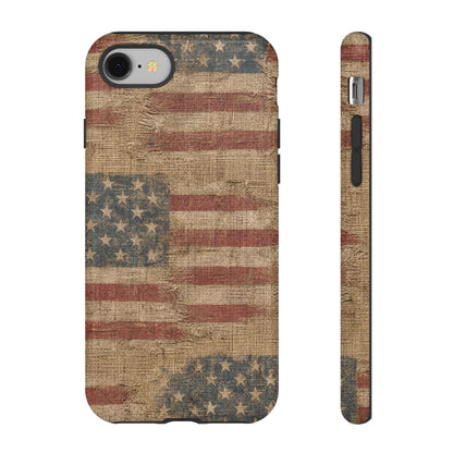 Burlap Flag Tough Case
