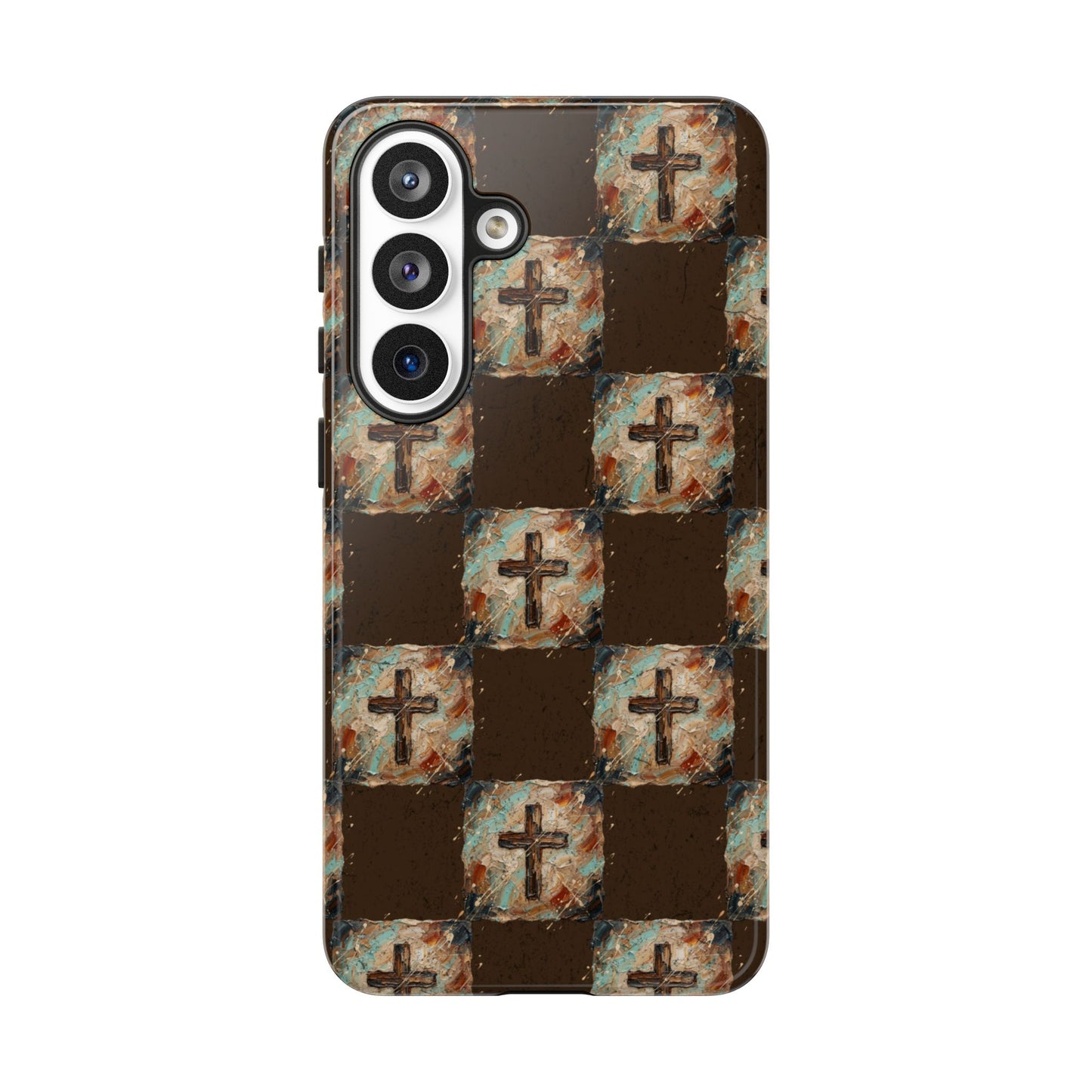 Checker Painted Cross Tough Case
