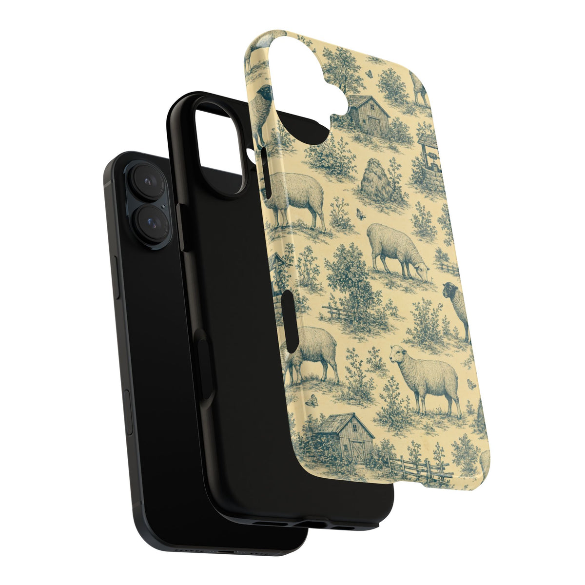 Sheep Toile Tough Case