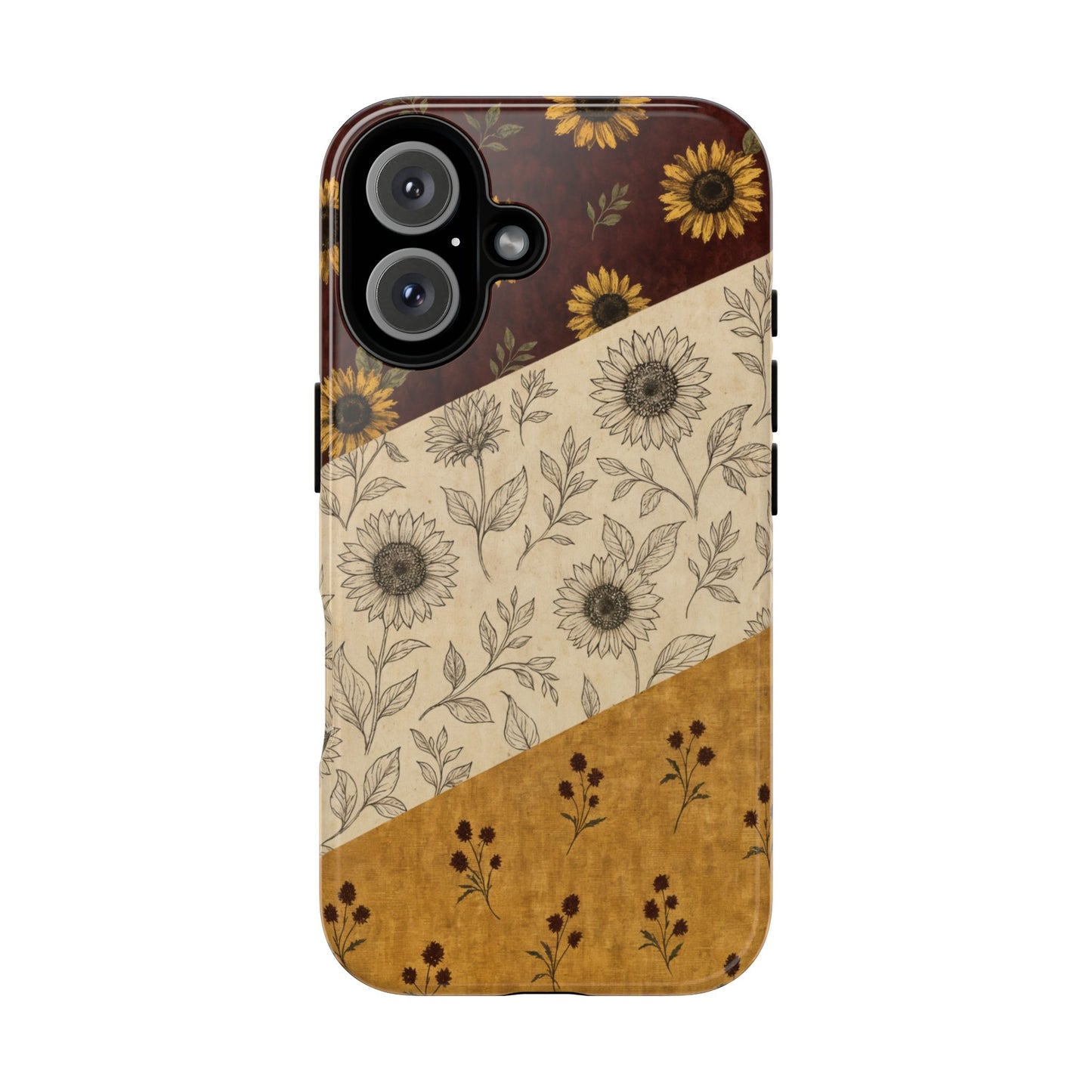 Sunflower Burgundy Swaths Tough Case