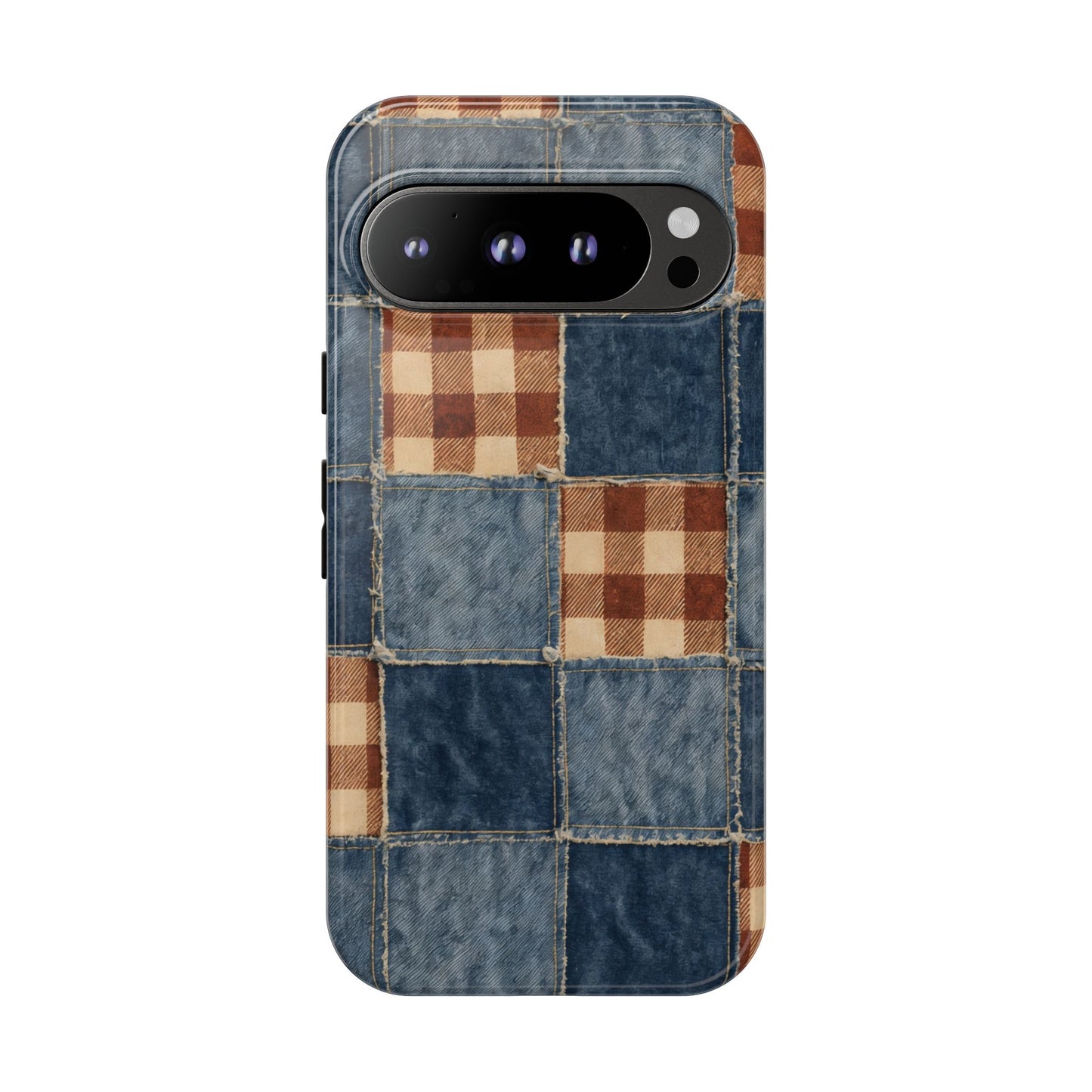 Denim Patchwork Tough Case