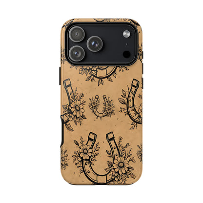 Floral Horseshoes Tough Case