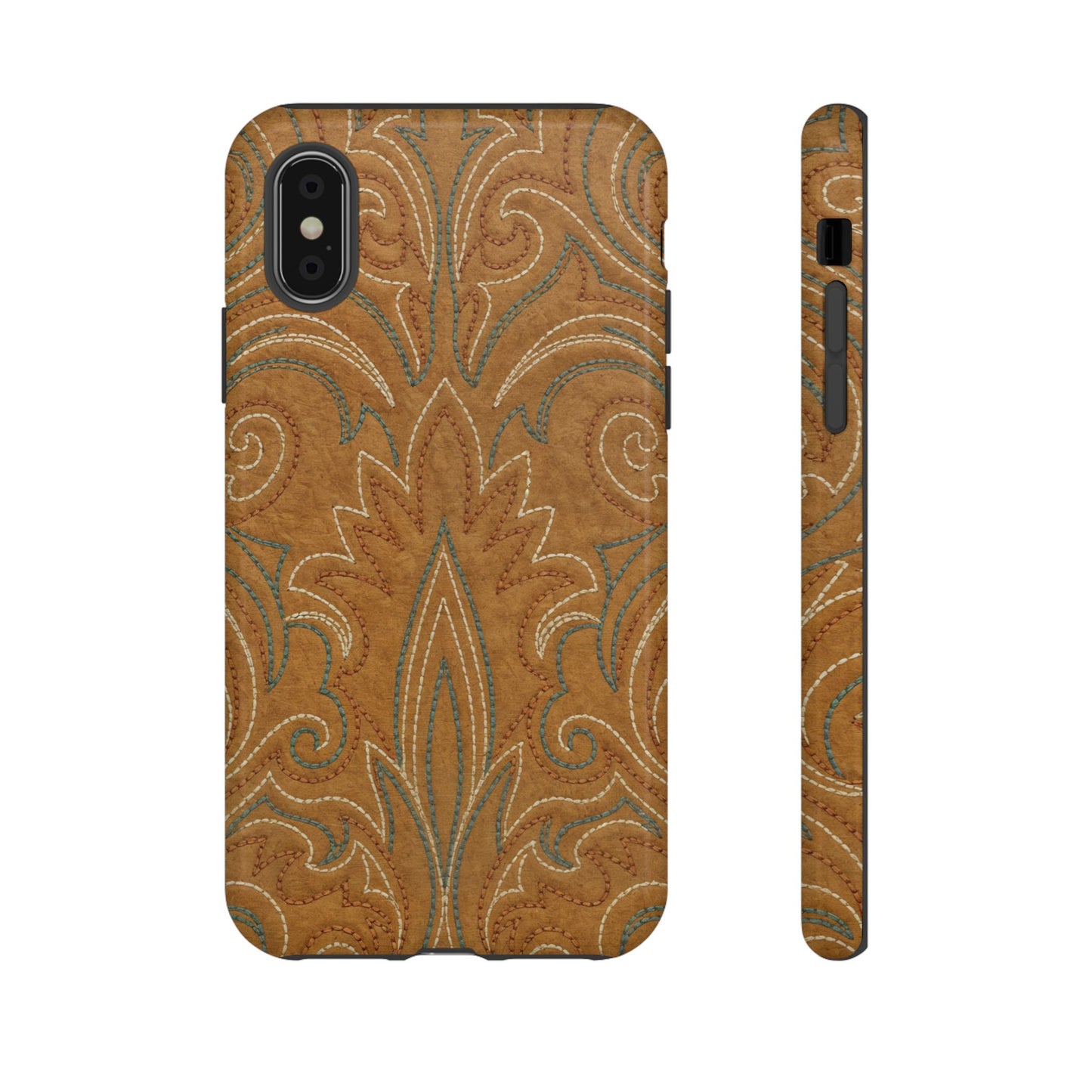 Boot Stitch Tan Tough Case