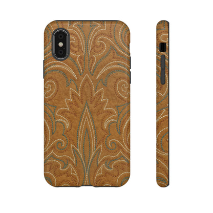Boot Stitch Tan Tough Case
