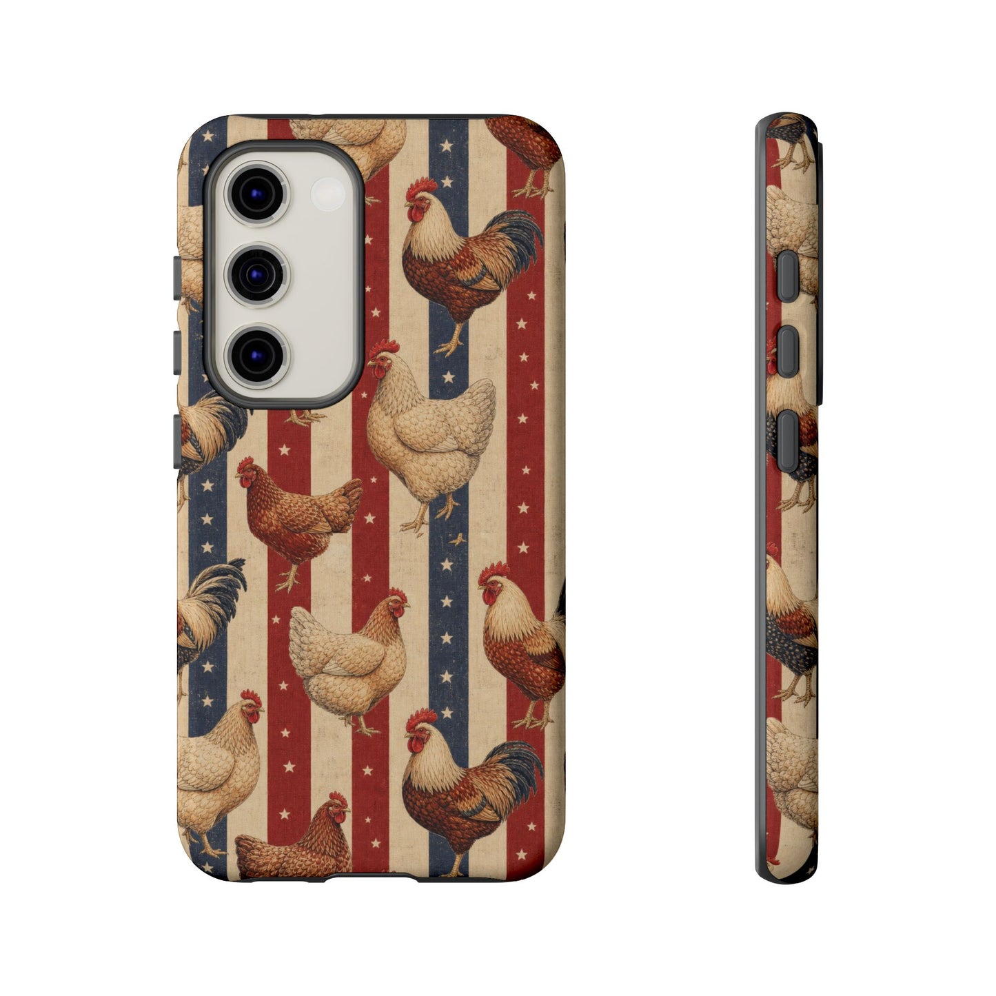Chickens and Stripes Tough Case