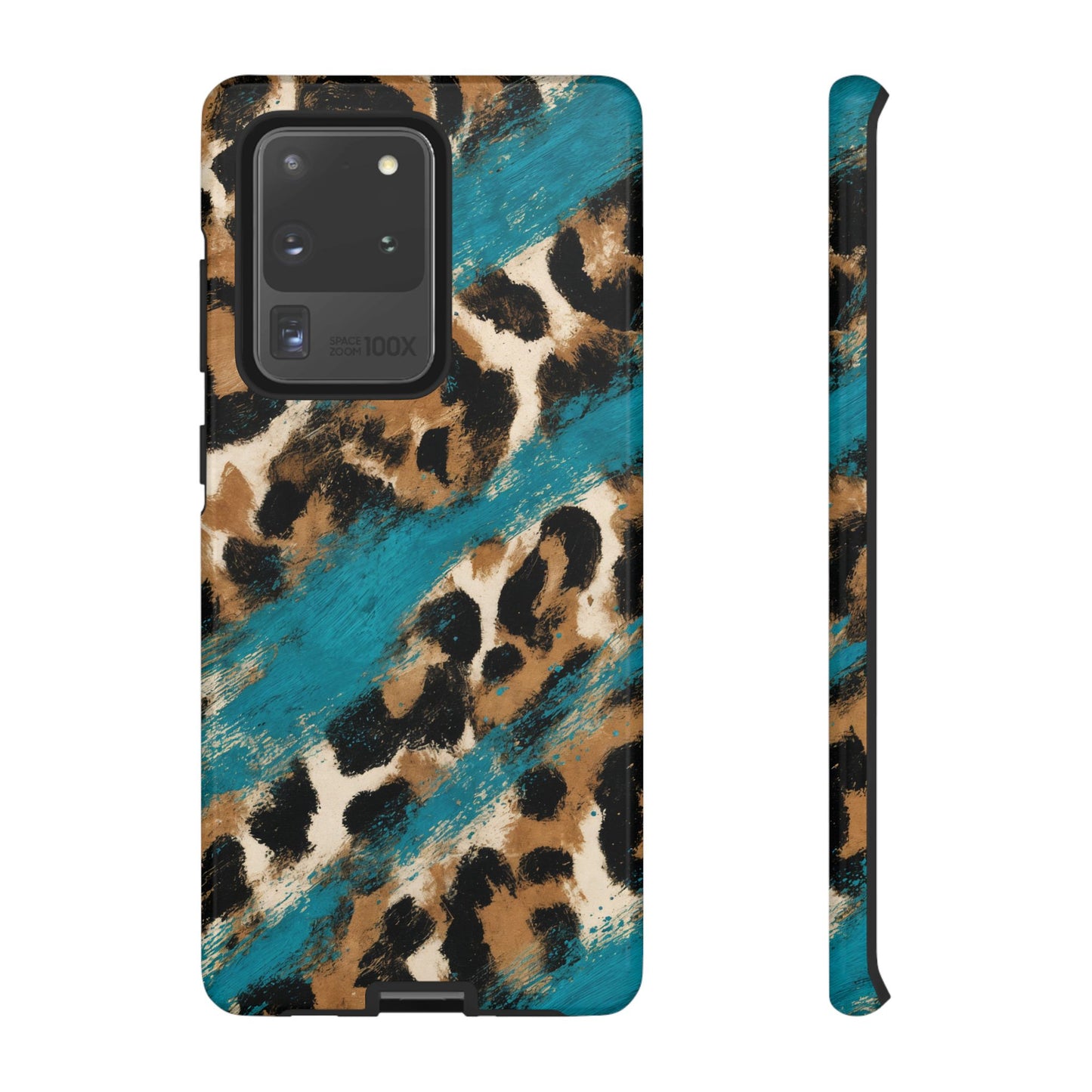 Turquoise Leopard Tough Case