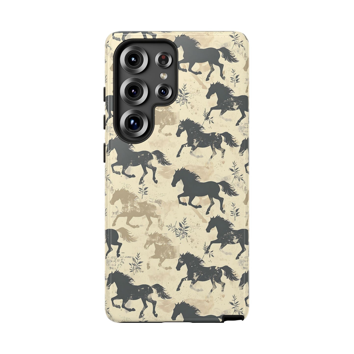 Taupe Horses Tough Phone Case