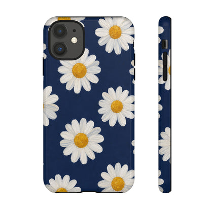 Navy Daisy Tough Case