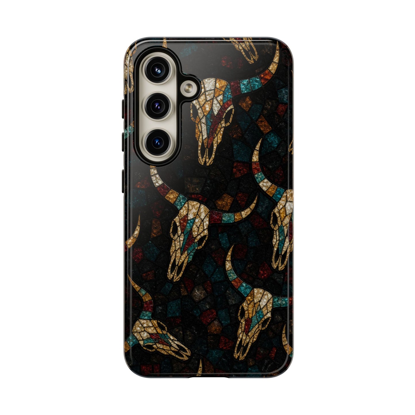 Stained Bull Skull Tough Case