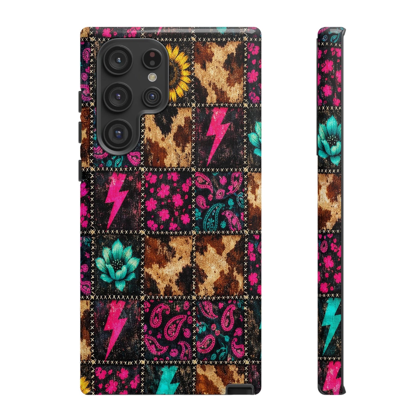 Neon Patchwork Tough Case