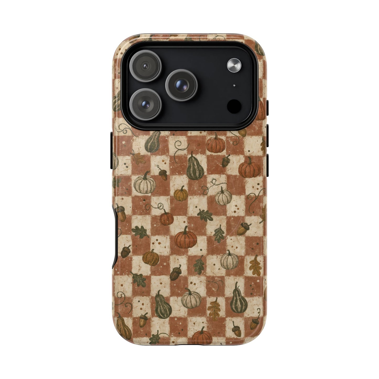 Pumpkin Checker Magnetic Case