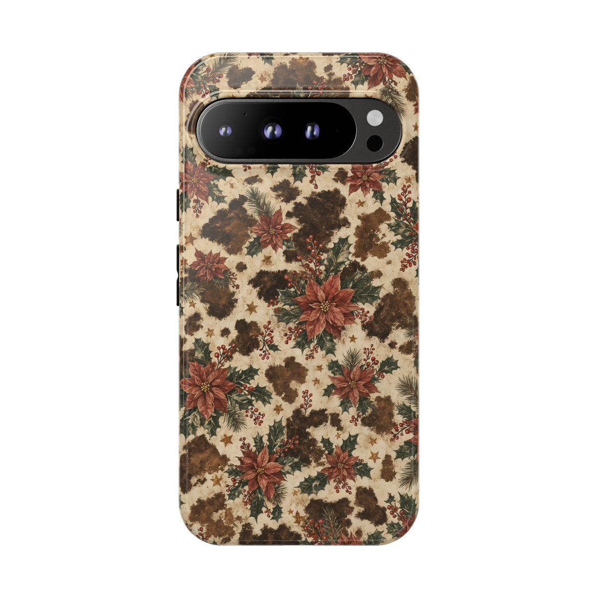 Cowhide Poinsettia Tough Case