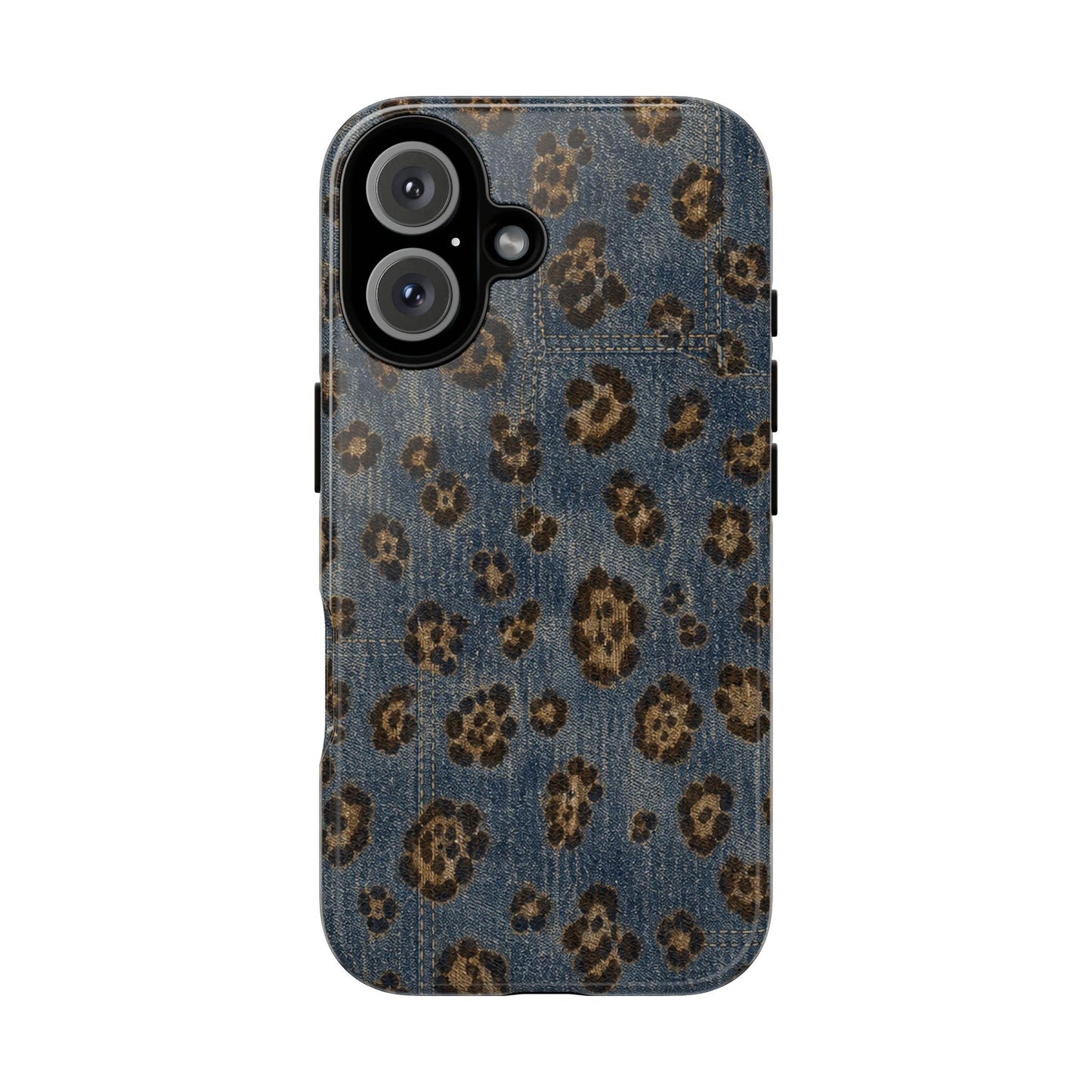 Denim Leopard Tough Case