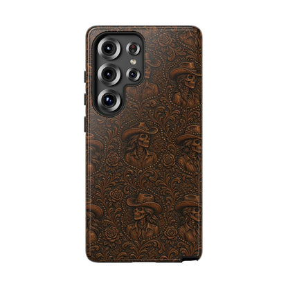 Tooled Skeleton Cowgirl Tough Case