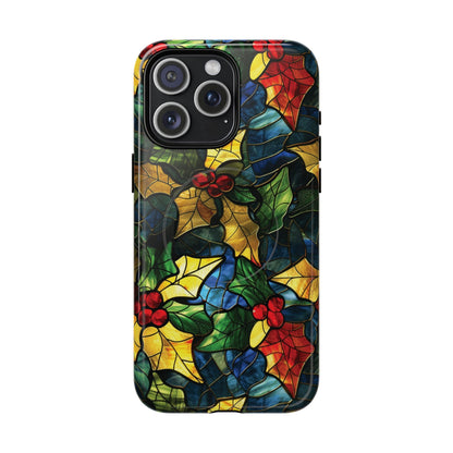 Stained Glass Holly Magnetic Case